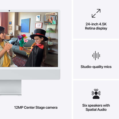 24-inch iMac with Retina 4.5K display Apple M4 chip with 8‑core CPU and 8‑core GPU